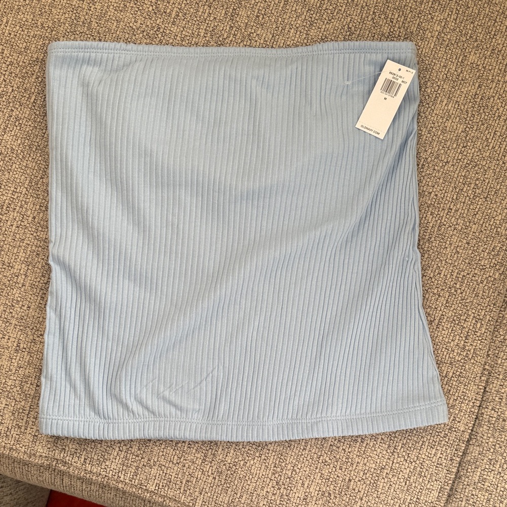 Old Navy Light Blue Ribbed tube top
